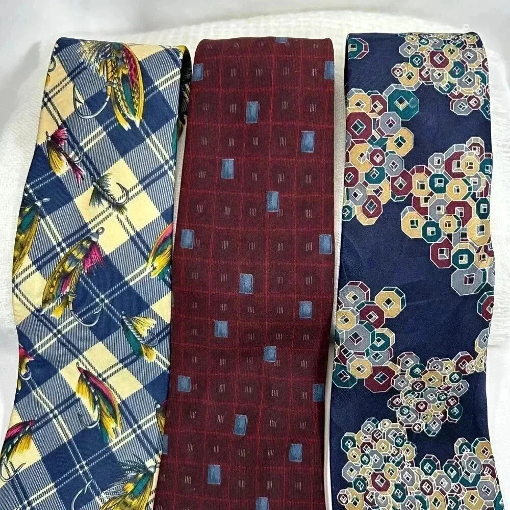 Geoffrey Beene, Tommy Hilfiger, Cezani Silk Ties-Set of 3